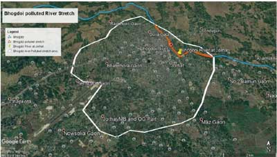 Bhogdoi-River Bhogdoi River map
